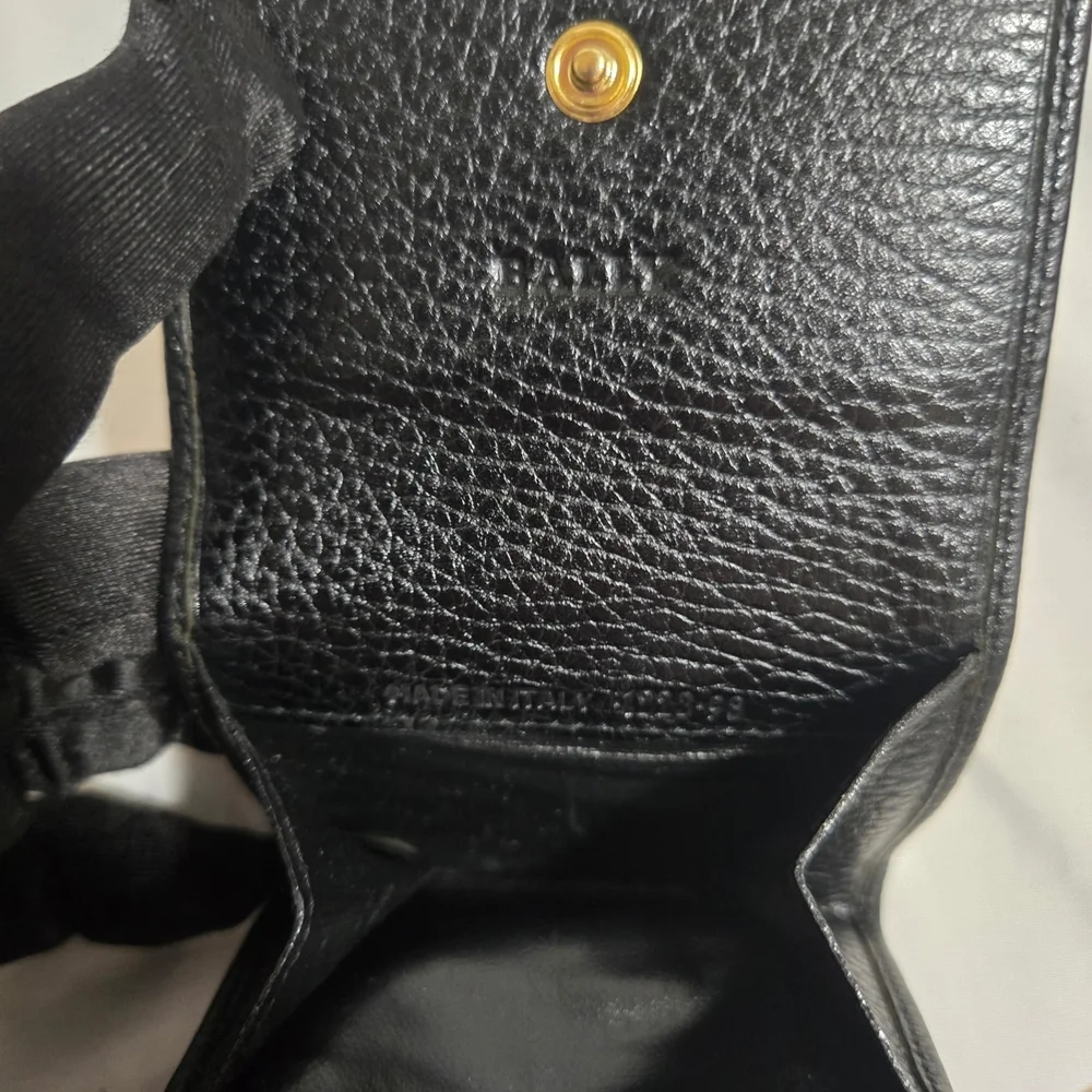 Bally Black Leather Coin Wallet - Picture 5 of 12